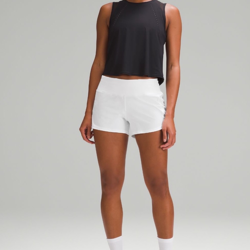 NWT lululemon Speed Up Mid-Rise Lined Short 4" in Sonic Pink Size 4 - Picture 4 of 9